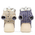 New Comfortable Plaid Coat Winter Dog Clothes